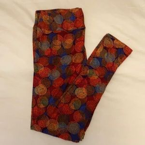 LuLaRoe Leggings, T&C, NWOT, multi colored circles